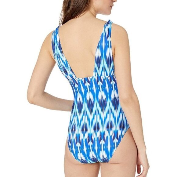 Athena Women's Surplice One Piece Swimsuit - Picture 2 of 6
